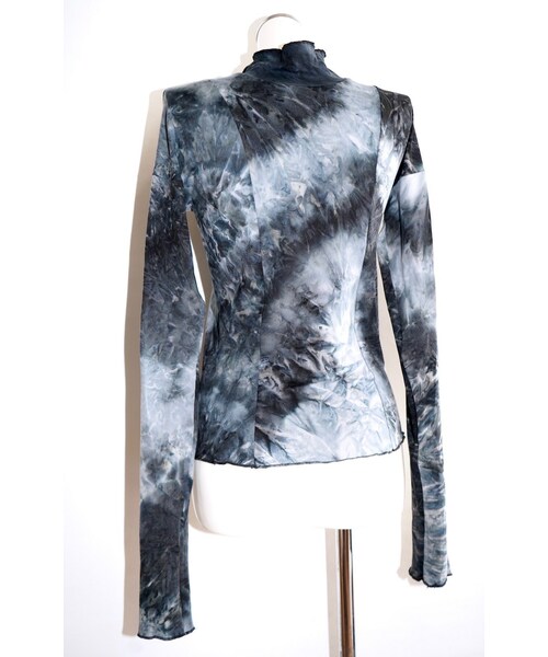 A.D.G(エーディージー)の「Tie-dye High Neck L/S Tops(blue)(Tシャツ/カットソー・レディース・ブルー・FREE)」の7枚目の写真