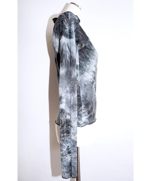 A.D.G(エーディージー)の「Tie-dye High Neck L/S Tops(blue)(Tシャツ/カットソー・レディース・ブルー・FREE)」の8枚目の写真