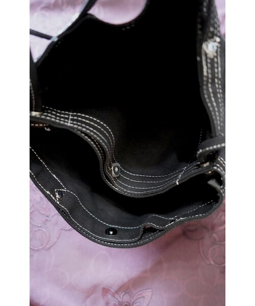 A.D.G(エーディージー)の「White Stitch Many Pocket Canvas Bag (black)(ショルダーバッグ・レディース・ブラック・FREE)」の7枚目の写真