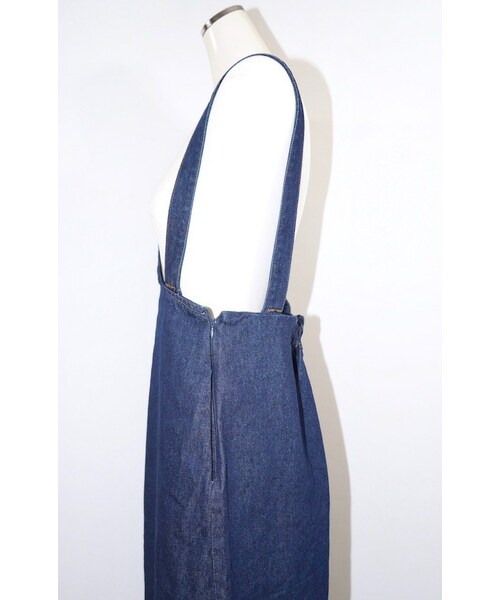 A.D.G(エーディージー)の「2type Strap Denim Long Jumper Skirt (indigo)(ジャンパースカート・レディース・ブルー・FREE)」の8枚目の写真