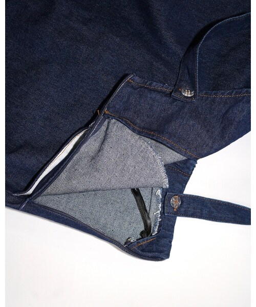 A.D.G(エーディージー)の「2type Strap Denim Long Jumper Skirt (indigo)(ジャンパースカート・レディース・ブルー・FREE)」の9枚目の写真