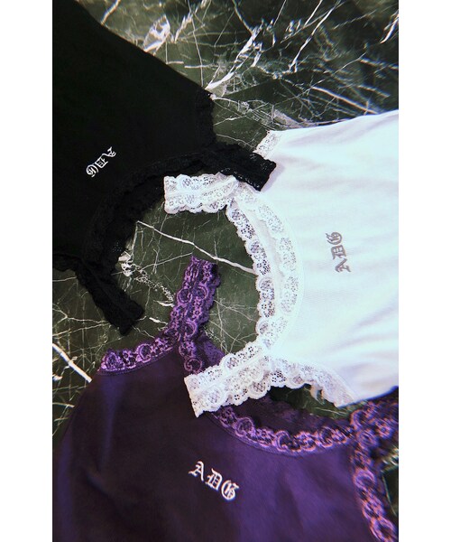 A.D.G(エーディージー)の「(全3色) ADG Lace Trim Rib-Camisole(キャミソール・レディース・その他・FREE)」の1枚目の写真