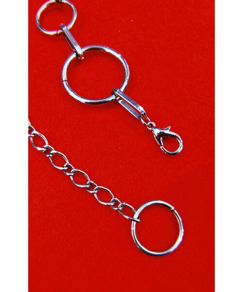 A.D.G（エーディージー）の「Silver Ring Chain Belt（ベルト・レディース・シルバー・FREE）」の5枚目の写真