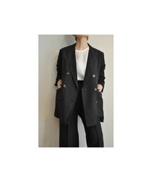 -- | コットンリネンダブルジャケット(テーラードジャケット)