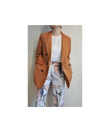 -- | コットンリネンダブルジャケット(テーラードジャケット)