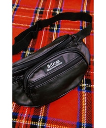 A.D.G | ADG BLACK LEATHER WAIST BAG(ボディバッグ/ウエストポーチ)