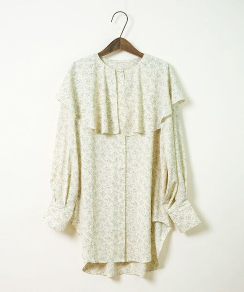 Crisp（クリスプ）の「ビッグカラーフラワーブラウス[c1R3203]（シャツ/ブラウス・レディース・アイボリー/ホワイト・FREE）」の4枚目の写真