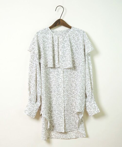Crisp（クリスプ）の「ビッグカラーフラワーブラウス[c1R3203]（シャツ/ブラウス・レディース・アイボリー/ホワイト・FREE）」の3枚目の写真