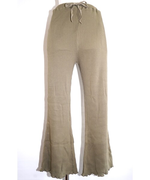A.D.G(エーディージー)の「Rib Flare Easy Pants (light green)(その他パンツ・レディース・グリーン・FREE)」の6枚目の写真