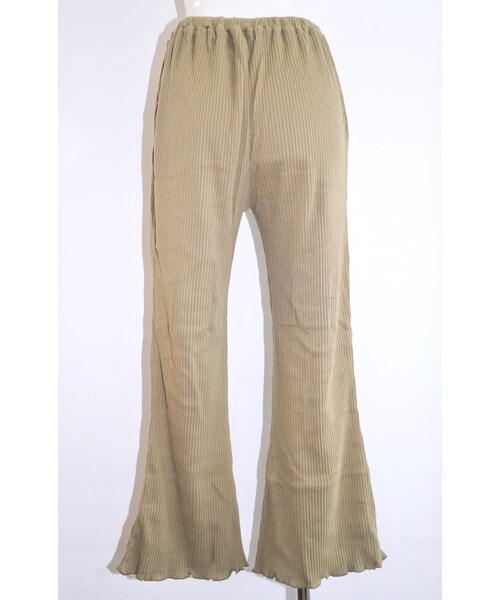 A.D.G(エーディージー)の「Rib Flare Easy Pants (light green)(その他パンツ・レディース・グリーン・FREE)」の7枚目の写真