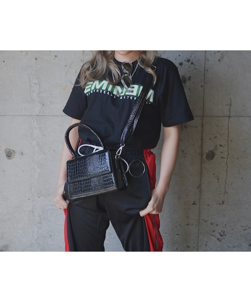 A.D.G（エーディージー）の「SIDE LINE&FULL ZIP JERSEY PANTS *with SILVER RING(black-red)（その他パンツ・レディース・ブラック・FREE）」の5枚目の写真