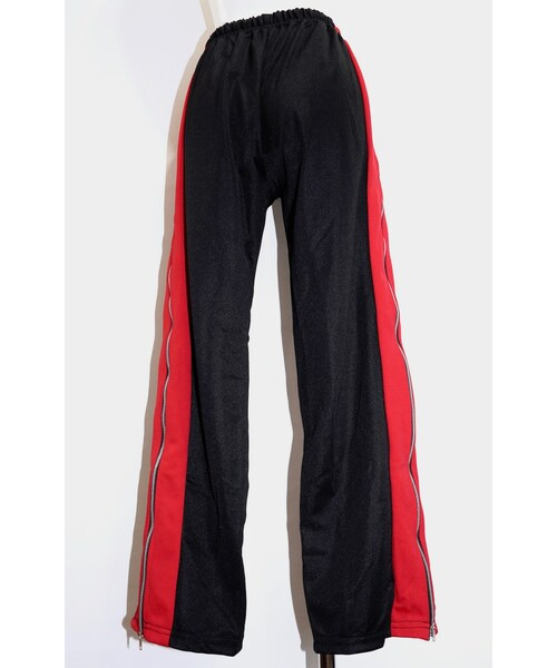 A.D.G（エーディージー）の「SIDE LINE&FULL ZIP JERSEY PANTS *with SILVER RING(black-red)（その他パンツ・レディース・ブラック・FREE）」の9枚目の写真