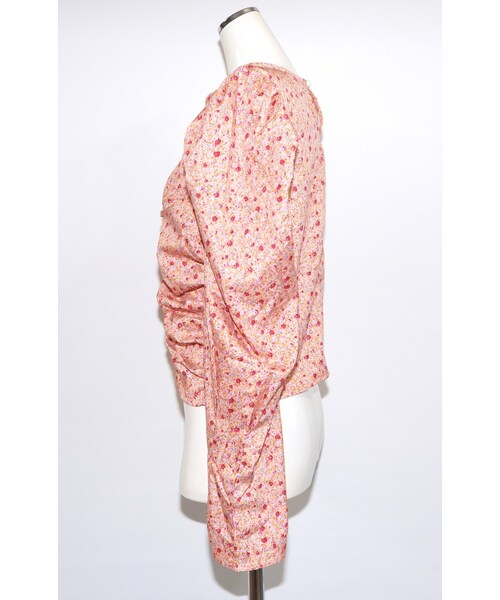A.D.G（エーディージー）の「Flower Puffshoulder Tops (pink)（シャツ/ブラウス・レディース・ピンク・FREE）」の7枚目の写真