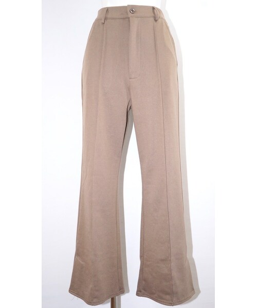 A.D.G（エーディージー）の「Pin-Tuck Flare Slit Pants  (beige)（その他パンツ・レディース・ベージュ・FREE）」の6枚目の写真