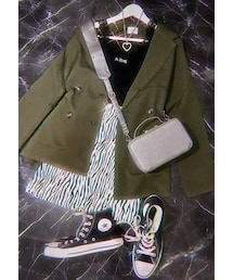 A.D.G | Double Breasted Tailored Jacket (khaki)(テーラードジャケット)