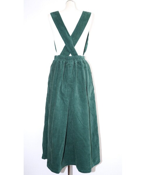 A.D.G(エーディージー)の「2way Corduroy Flare Jumper Skirt (green)(ジャンパースカート・レディース・グリーン・FREE)」の9枚目の写真