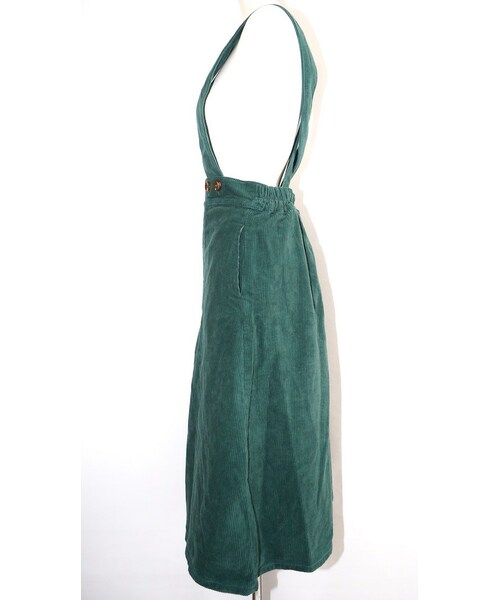 A.D.G(エーディージー)の「2way Corduroy Flare Jumper Skirt (green)(ジャンパースカート・レディース・グリーン・FREE)」の10枚目の写真