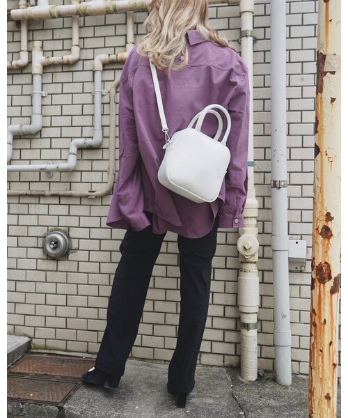 A.D.G（エーディージー）の「Oversized CPO Jacket (light purple)（ミリタリージャケット・レディース・パープル・FREE）」の2枚目の写真