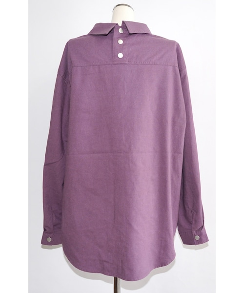 A.D.G（エーディージー）の「Oversized CPO Jacket (light purple)（ミリタリージャケット・レディース・パープル・FREE）」の10枚目の写真