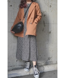 A.D.G | Double Breasted Tailored Jacket (camel)(テーラードジャケット)