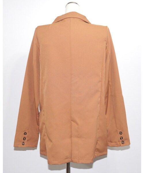 A.D.G(エーディージー)の「Double Breasted Tailored Jacket (camel)(テーラードジャケット・レディース・キャメル・FREE)」の10枚目の写真