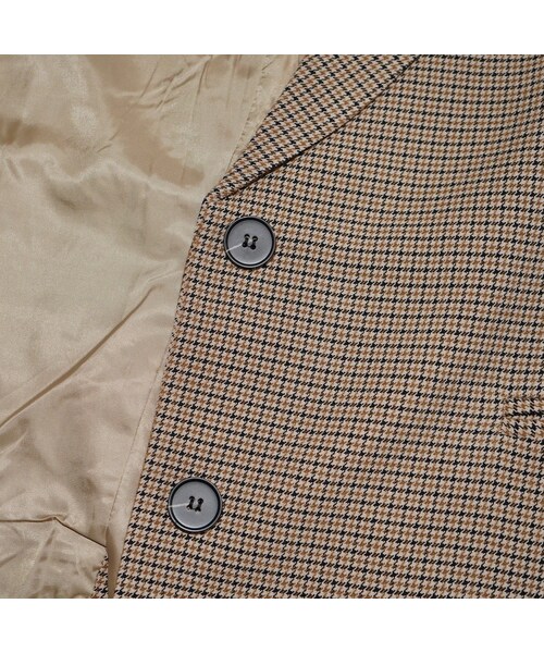 A.D.G(エーディージー)の「Gun Club Check Oversized Tailored Jacket (beige)(テーラードジャケット・レディース・ベージュ・FREE)」の11枚目の写真