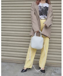 High Waist Stretch Pants（lemon yellow）