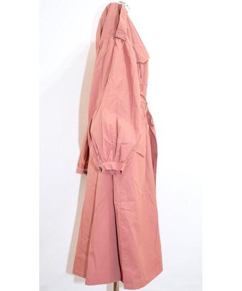 A.D.G(エーディージー)の「Balloon Sleeve Military Long Jacket Coat (pink)*with Belt(ミリタリージャケット・レディース・ピンク・FREE)」の14枚目の写真