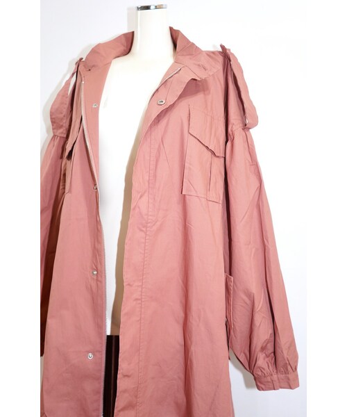 A.D.G(エーディージー)の「Balloon Sleeve Military Long Jacket Coat (pink)*with Belt(ミリタリージャケット・レディース・ピンク・FREE)」の15枚目の写真