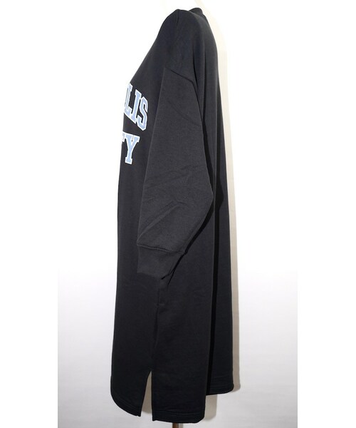 A.D.G(エーディージー)の「College Logo Sweat Long Onepiece(black)(ワンピース・レディース・ブラック・FREE)」の8枚目の写真