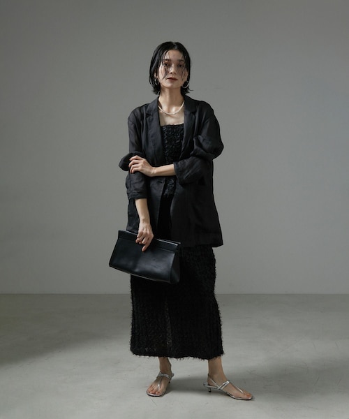 ADAM ET ROPE'（アダムエロペ）の「【J'aDoRe・店舗限定】【ERICKA NICOLAS BEGAY】ナバホパールネックレス7mm/45cm（ネックレス・レディース・シルバー・F）」の5枚目の写真