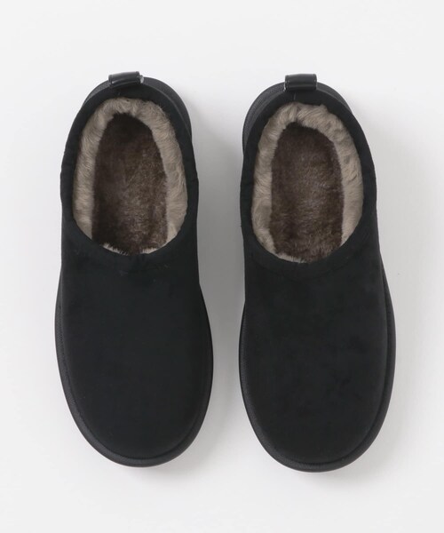 RODE SKO（ロデスコ）の「TEMPERATE　SHLOKムートン風スリッポンレインシューズ（レインシューズ・レディース・BLACK/GRAY・37/38/39）」の14枚目の写真