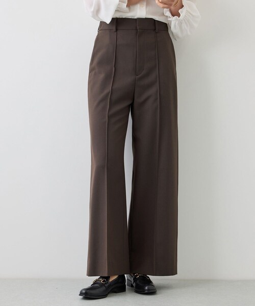 ROPE'（ロペ）の「【J'aDoRe・一部店舗限定サイズ】センタープレスワイドパンツ/イージーケア（スラックス・レディース・オフホワイト/ダークブラウン/カーキ/ネイビー・34/36/38）」の15枚目の写真