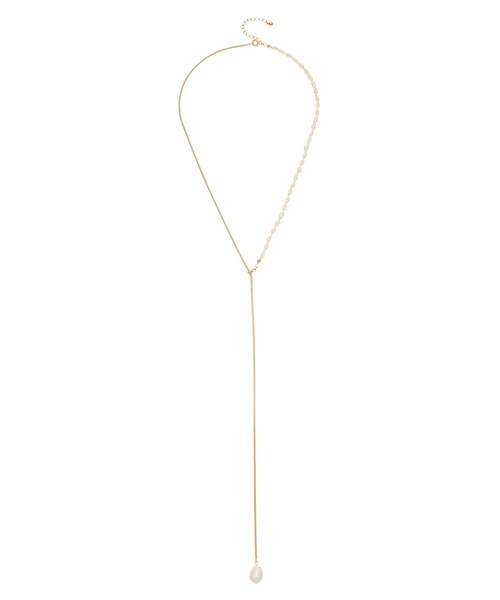 ELENDEEK（エレンディーク）の「2WAY PEARL SLIDER NECKLACE（ネックレス・レディース・シルバー/ゴールド・F）」の4枚目の写真