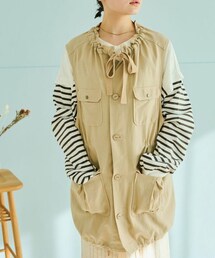 Crisp | ギャザーミリタリーベスト[c1R3209](ベスト)