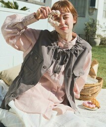 Crisp | ギャザーミリタリーベスト[c1R3209](ベスト)