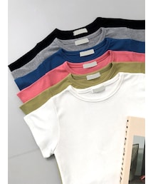 6COLORSクロップドTシャツ
