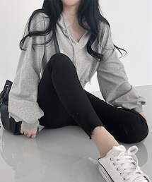 DHOLIC | スキッパークロップドパーカー(パーカー)