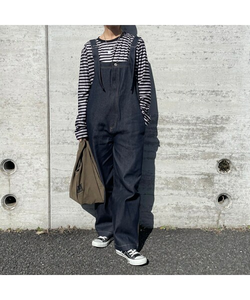 copine(コピン)の「デニムサロペット(サロペット/オーバーオール・レディース・インディゴ・F)」の1枚目の写真