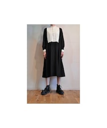 RehersalL | シャツパッチワークワンピース(シャツワンピース)