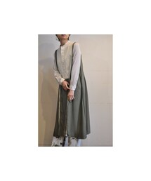 RehersalL | シャツパッチワークワンピース(シャツワンピース)