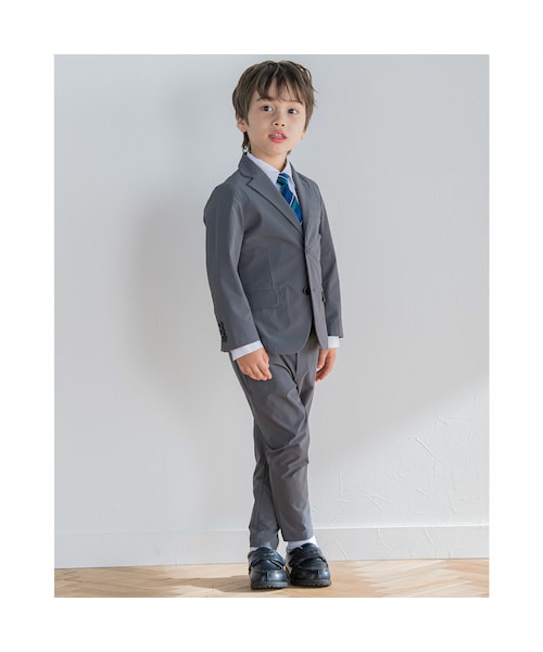 フォーマル ナイロン ストレッチ ジャケット パンツ セットアップ (110~130cm)