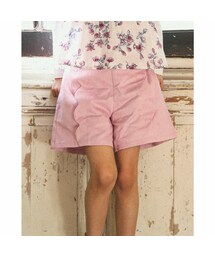BeBe（ベベ）の「サテン ストレッチ スカラップ デザイン ショートパンツ (90~150cm)（その他パンツ・キッズ）」