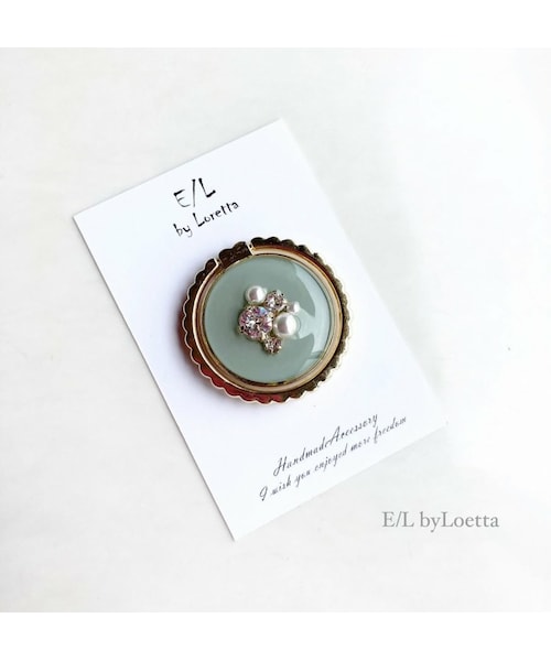A.D.G(エーディージー)の「スマホ Ring color bijou Ⅱ(Mint)(イヤリング・レディース・その他・FREE)」の1枚目の写真