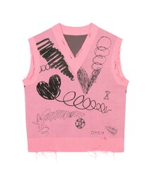 JNBY | Love Graffiti Cotton-blend Sweater Vest(ベスト)