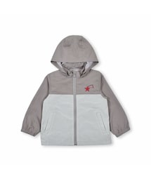 Noeil aime BeBe | 【 撥水加工 】 フード 取り外し 配色 チェック 切り替え タフタ ジャケット (90~130cm)(その他アウター)