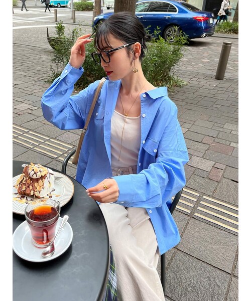 neam(ニーム)の「color over shirts(シャツ/ブラウス・レディース・ブルー/ピンク・free)」の1枚目の写真