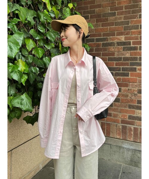 neam(ニーム)の「color over shirts(シャツ/ブラウス・レディース・ブルー/ピンク・free)」の2枚目の写真