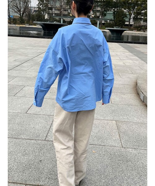 neam(ニーム)の「color over shirts(シャツ/ブラウス・レディース・ブルー/ピンク・free)」の4枚目の写真