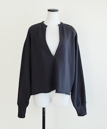 Marient | 切りっぱなし裏毛カフタンPO(スウェット)